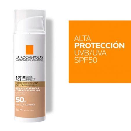LA ROCHE POSAY ANTHELIOS AGE CORRECT GEL-CREMA CON COLOR SPF50 50ML