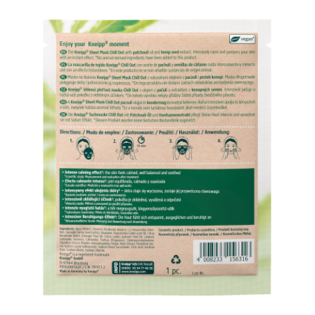 KNEIPP MASCARILLA FACIAL CHILL OUT 1 UNIDAD