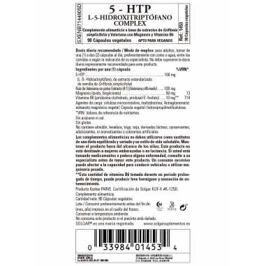 SOLGAR L-5-HIDROXITRIPTOFANO (5-HTP) 90 CÁPSULAS