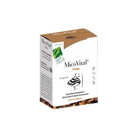 100% NATURAL MICOVITAL CHAGA 60 CAPSULAS