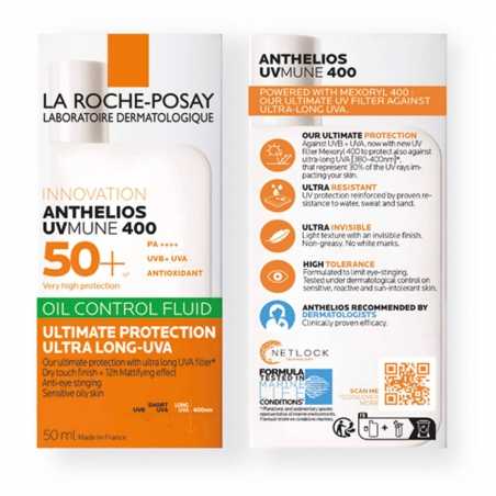 LA ROCHE POSAY ANTHELIOS UVMUNE 400 OIL CONTROL SPF 50+ 50ML