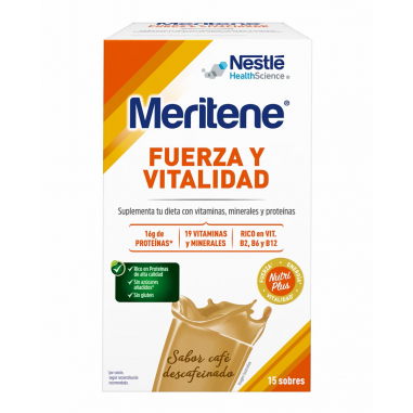 MERITENE FUERZA Y VITALIDAD CAFÉ DESCAFEINADO...
