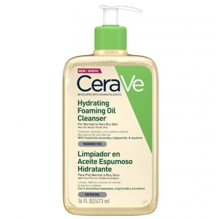CERAVE LIMPIADOR ACEITE ESPUMOSO HIDRATANTE 473 ML