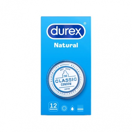 DUREX NARUTAL PLUS EASY-ON PRESERVATIVOS 12 UDS