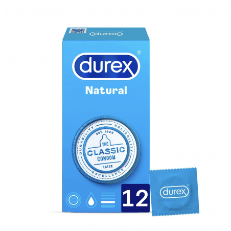DUREX NARUTAL PLUS EASY-ON PRESERVATIVOS 12 UDS