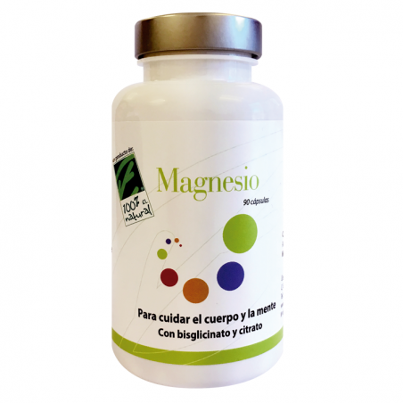 100% NATURAL MAGNESIO 90 CAPSULAS