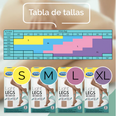 SCHOLL LIGHT LEGS MEDIAS DE COMPRESION 20 DEN...