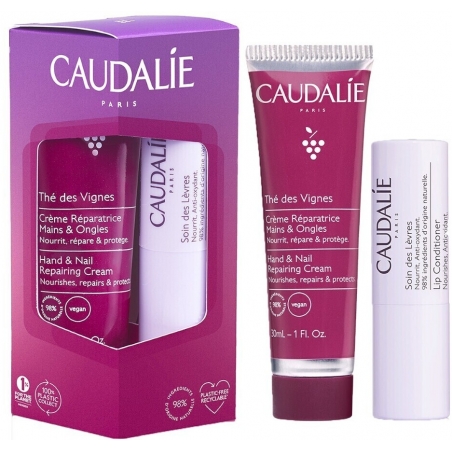 CAUDALIE DUO THÉ DES VIGNES CREMA DE MANOS + LABIAL