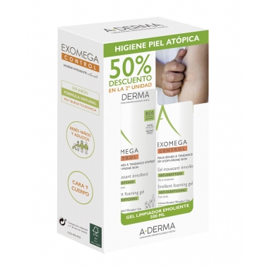 A-DERMA EXOMEGA CONTROL GEL ESPUMOSO EMOLIENTE...