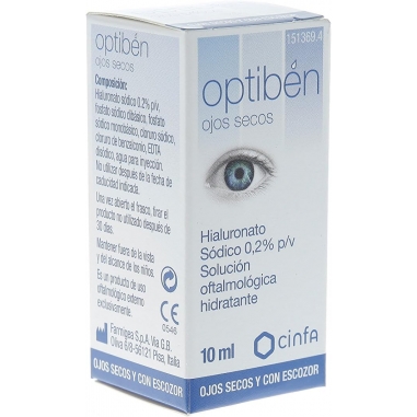 OPTIBÉN OJOS SECOS COLIRIO 10ML