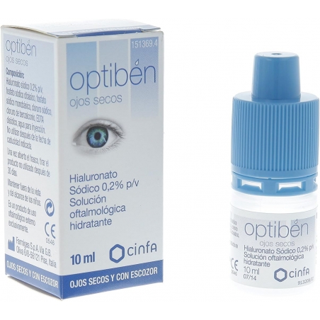 OPTIBÉN OJOS SECOS COLIRIO 10ML