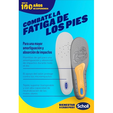 Scholl Plantillas Gel Activ Profesional Hombre 1 par