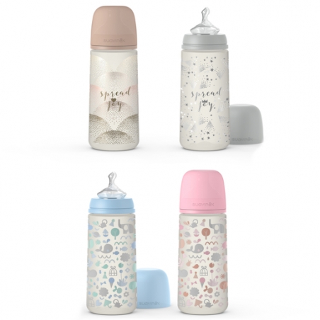 Suavinex Biberón Tetina Anatómica Silicona Flujo Medio 0-6m 270ml